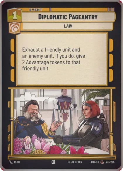 front of card