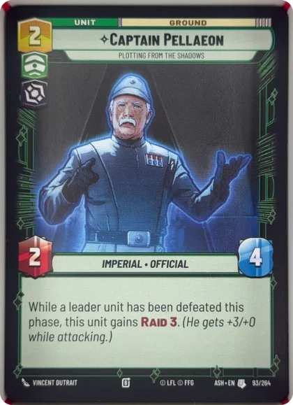front of card