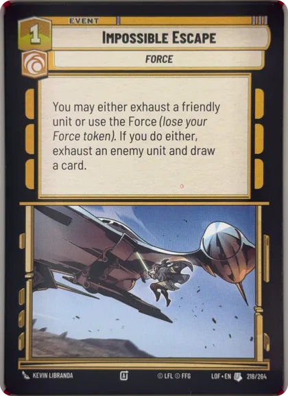 front of card