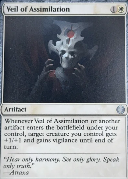 front of card