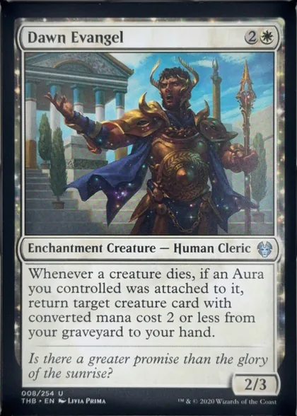 front of card