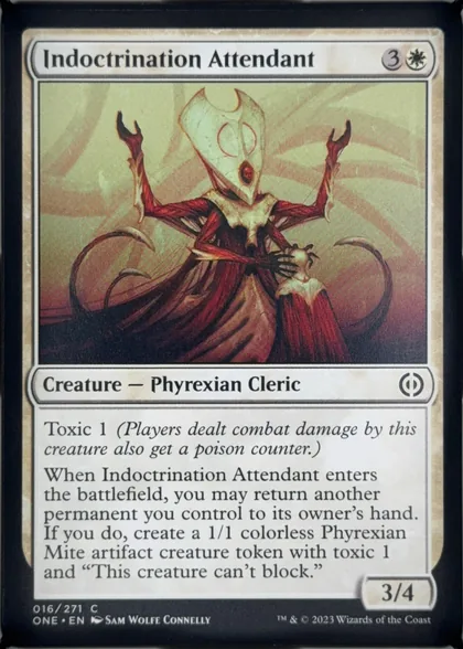 front of card
