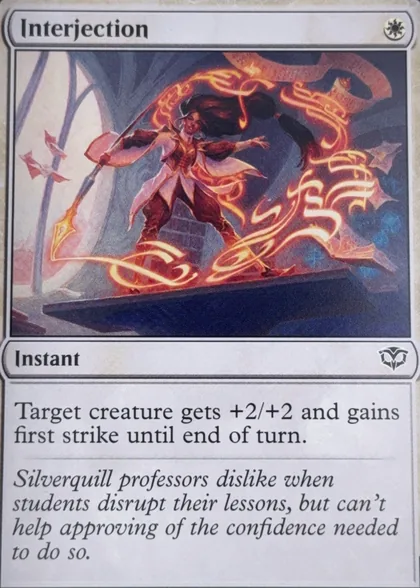 front of card