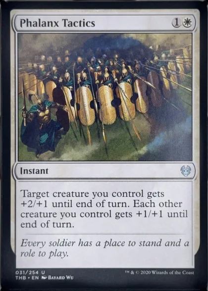 front of card