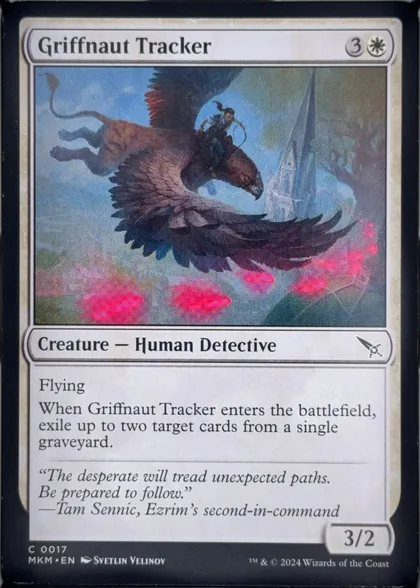 front of card