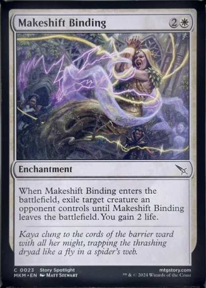 front of card
