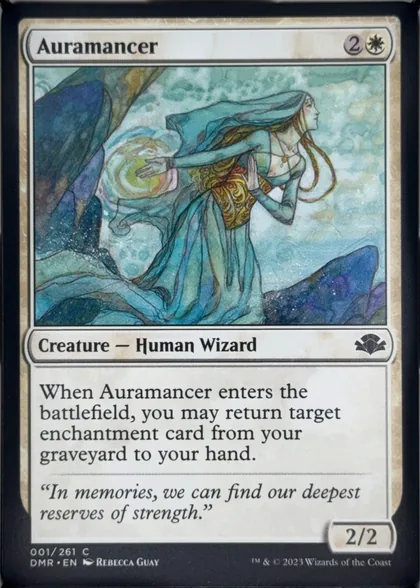 front of card