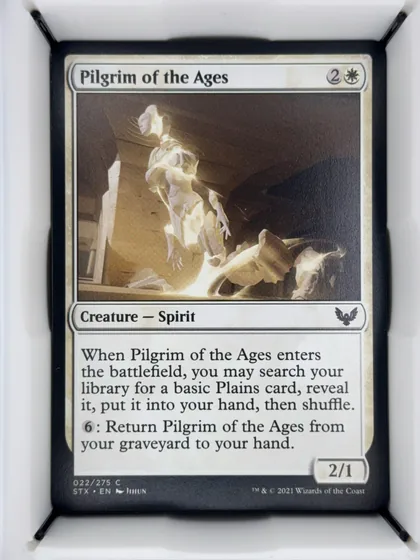 front of card