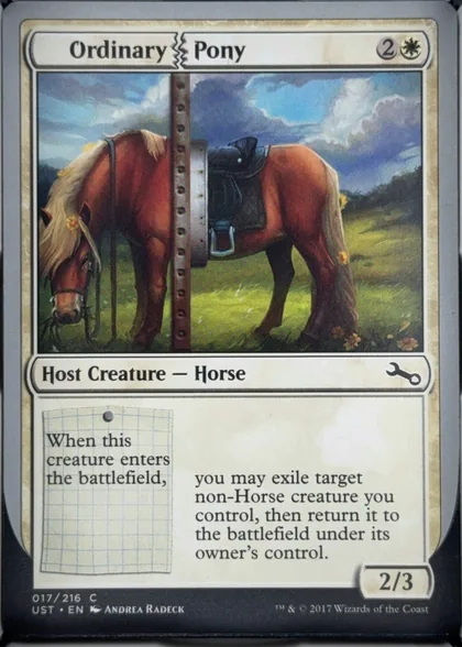 front of card