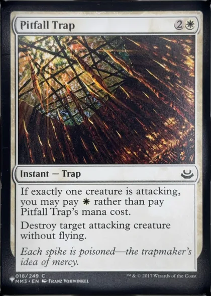 front of card