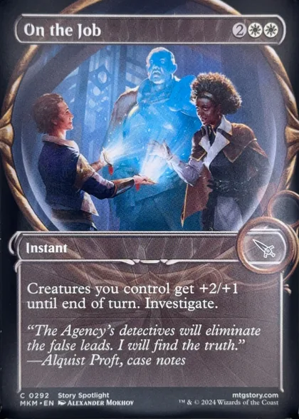 front of card