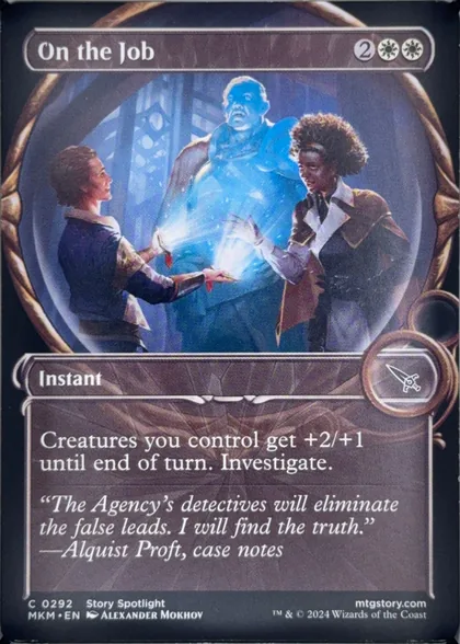 front of card