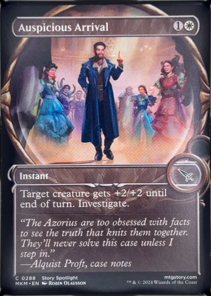 front of card