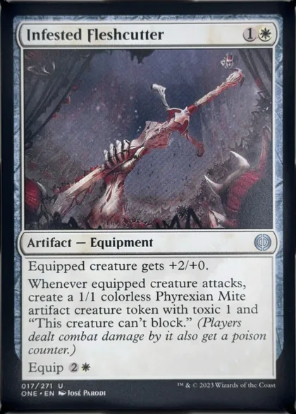 front of card