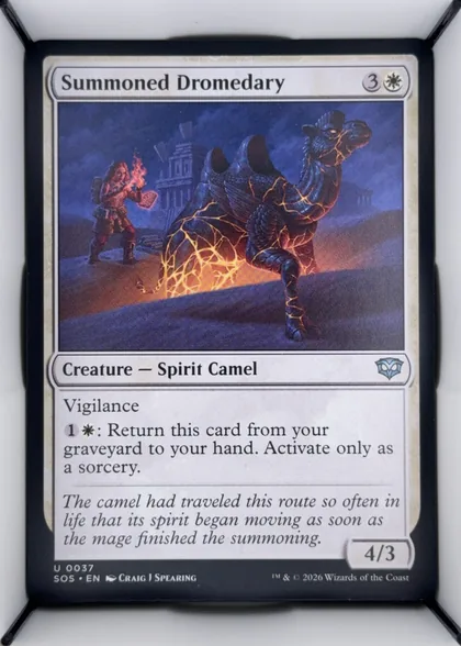 front of card