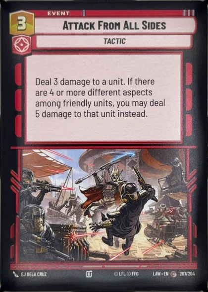 front of card