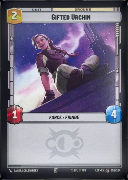front of card