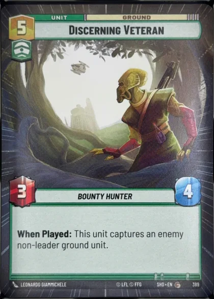 front of card