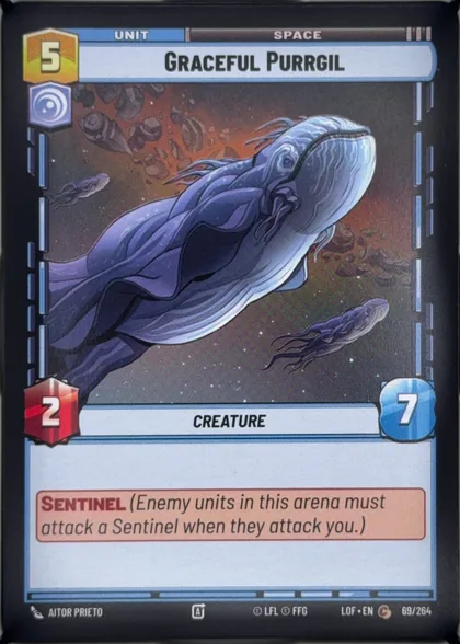 front of card