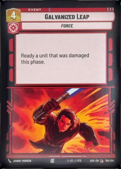 front of card
