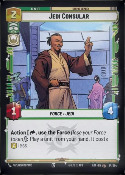 front of card