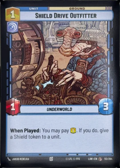 front of card