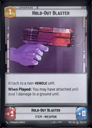 Hold-Out Blaster front