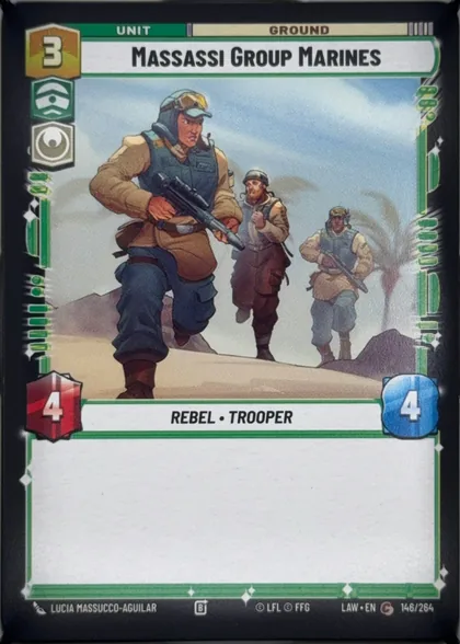 front of card