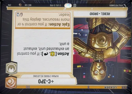 front of card