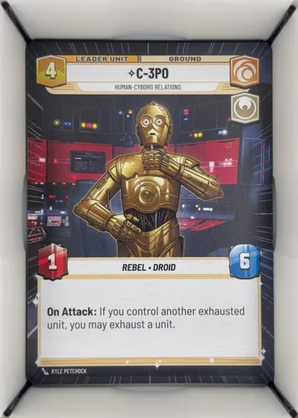 back of card