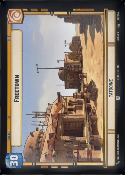 front of card