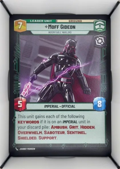 back of card