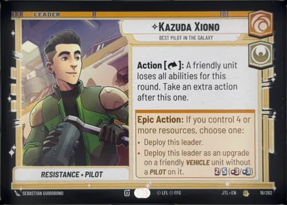 front of card