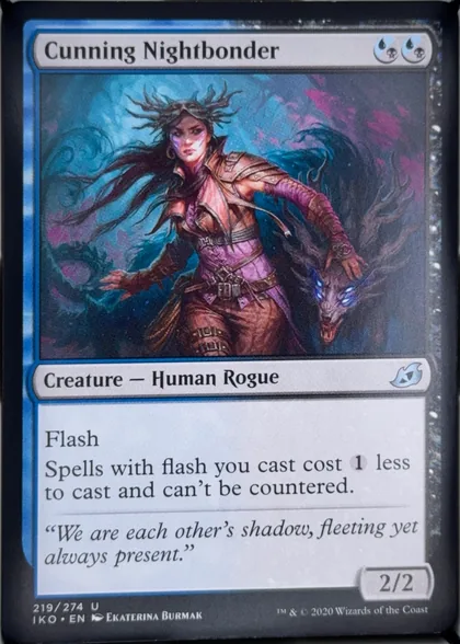 front of card