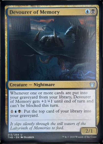 front of card