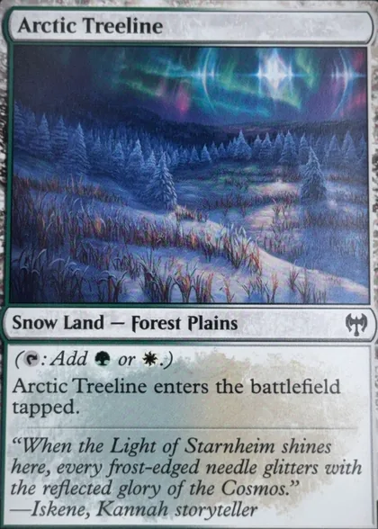 front of card