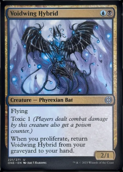 front of card
