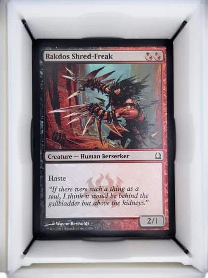 front of card