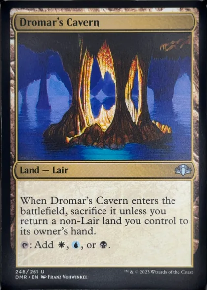 front of card