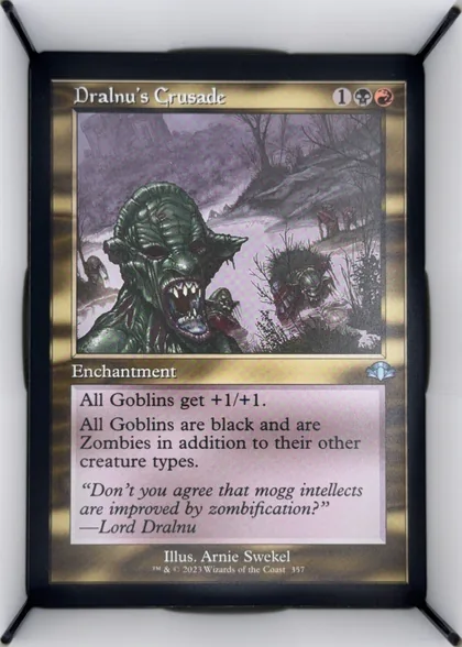 front of card