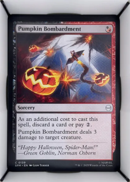front of card