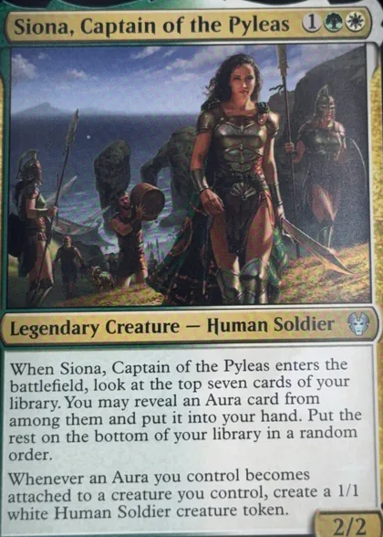 front of card