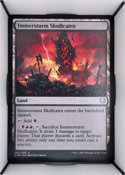 front of card