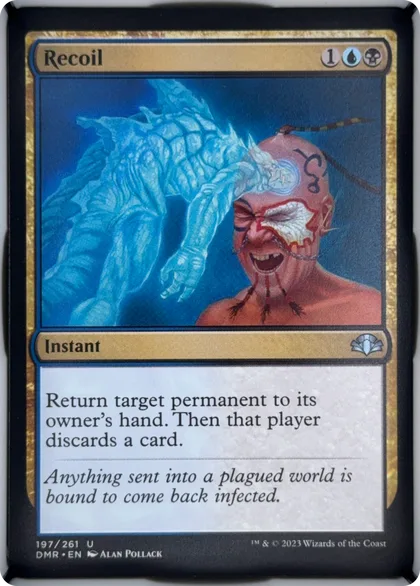 front of card