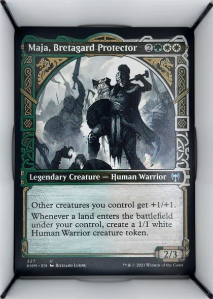 front of card