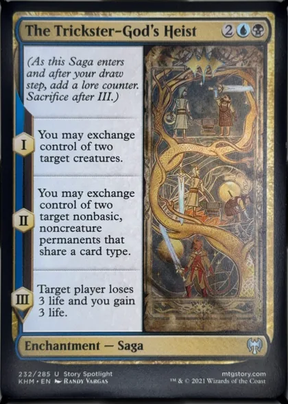 front of card
