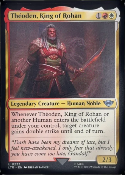 front of card