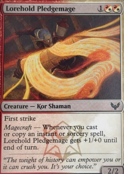 front of card