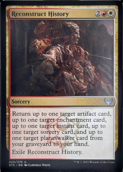 front of card
