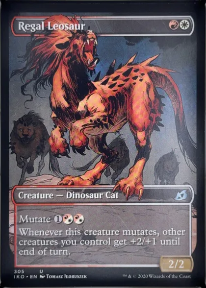 front of card